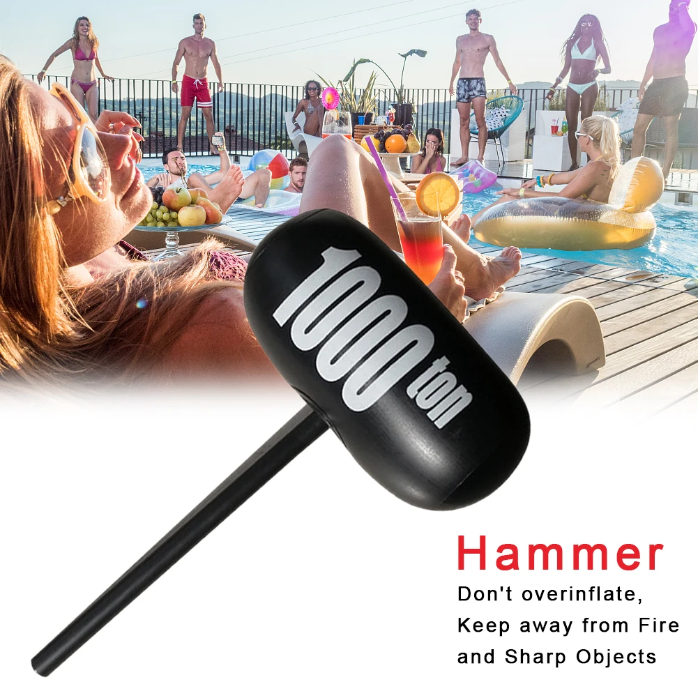 

Swimming Pool Party Toys Inflatable Hammer 1000 Ton Black Multiplayer Interactive Game Funny Creative Whac-A-Mole Air Hammer Toy