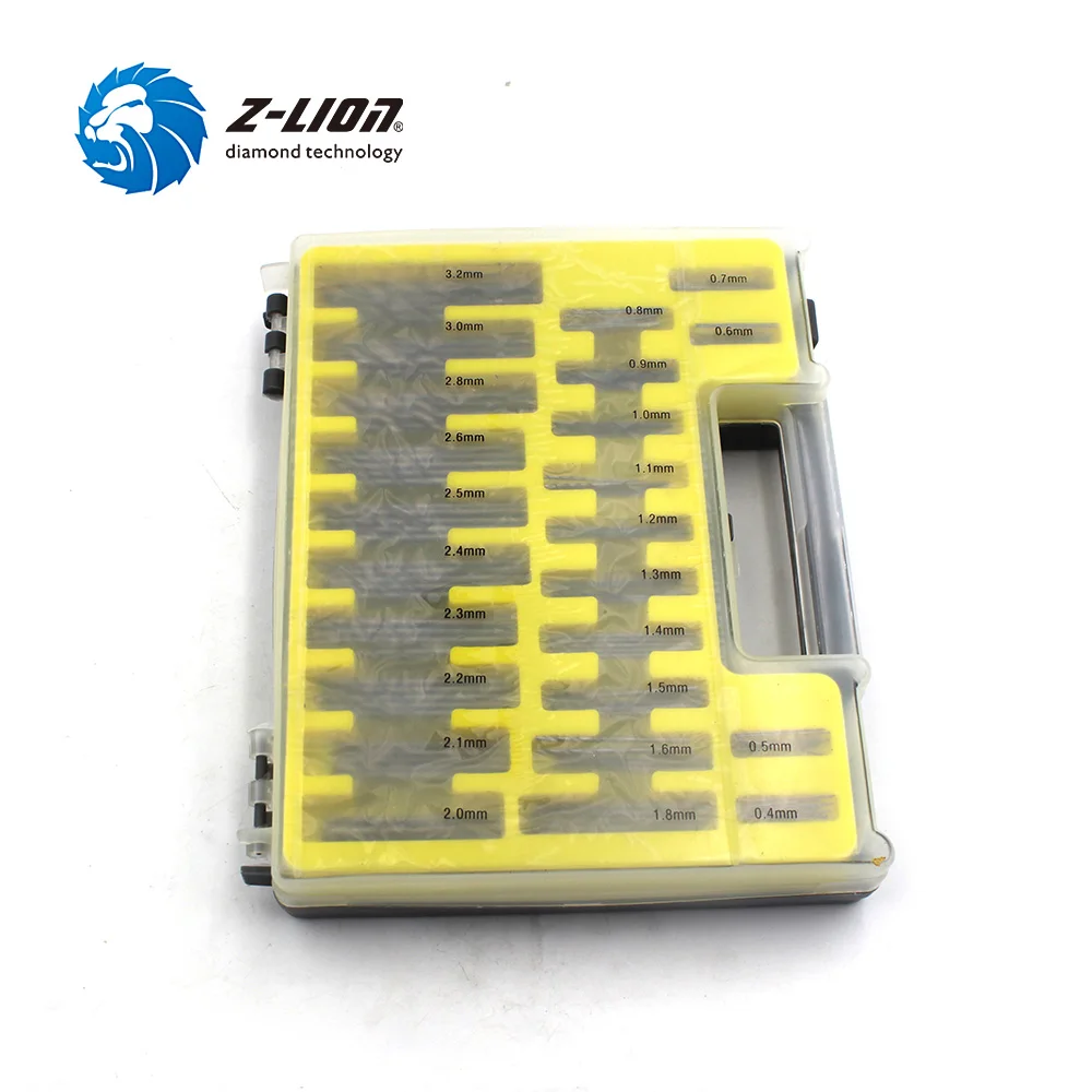 

Z-LION 150pcs 0.4-3.2mm Mini Twist Drill Plastic Box Drill Bit for Small Set Hot Sale 150PC Mini Twist Drill Punch Box Molding
