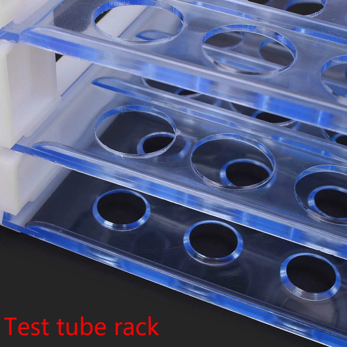 

Holder 13/16/18mm School Supply Lab Equipment Test tube rack,Plastic 40 or 50 Holes Clear Centrifugal Test Tube Test Tubing Rack