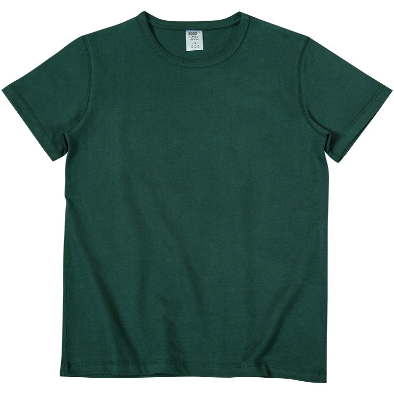 

Summer Green Vintage T Shirt Boys Dark Green Tee Shirt Cotton Short Sleeve Quality Blank Tshirt Xxxl Casual Oversized T Shirt