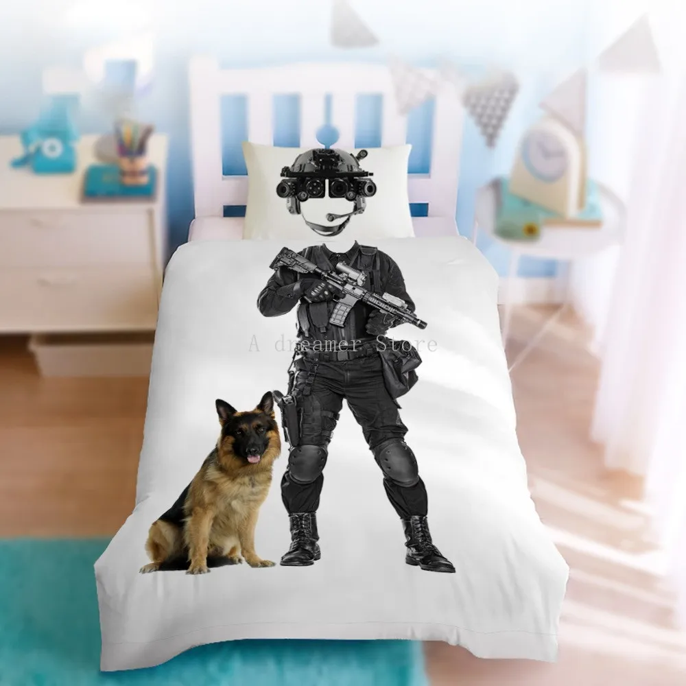 Princess Dress Girls Single Person Bedding Set Cartoon Astronaut Cosplay Duvet Cover Twin Size Pillowcase |