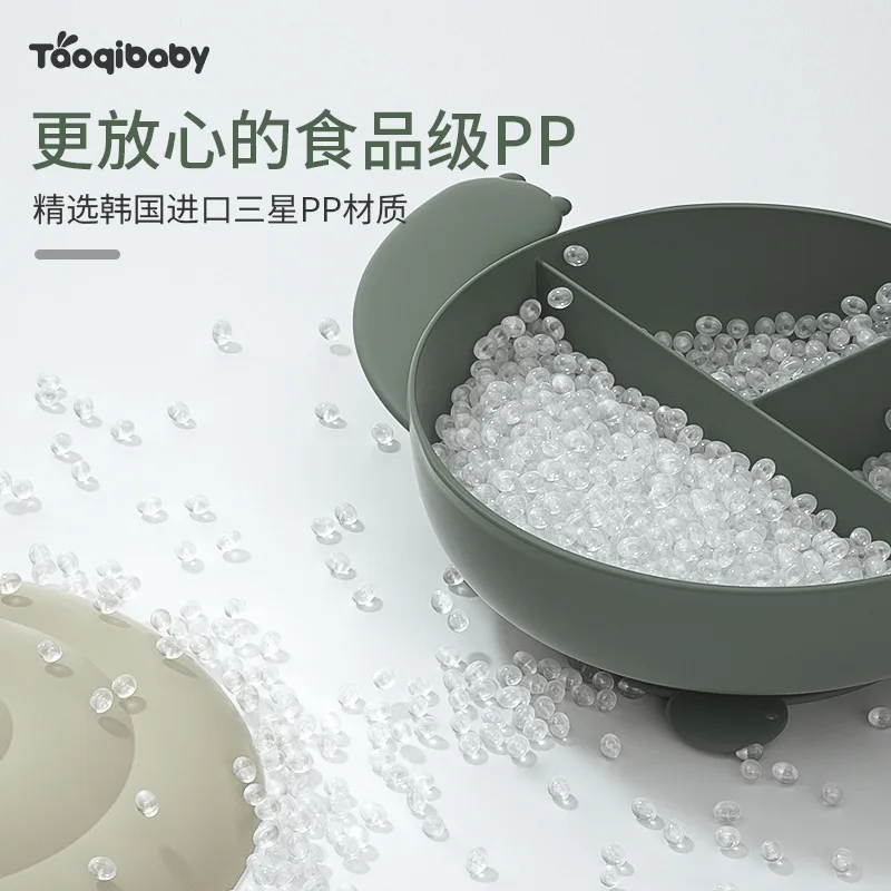 Детская посуда силиконовая тарелка дополнительная чаша на присоске