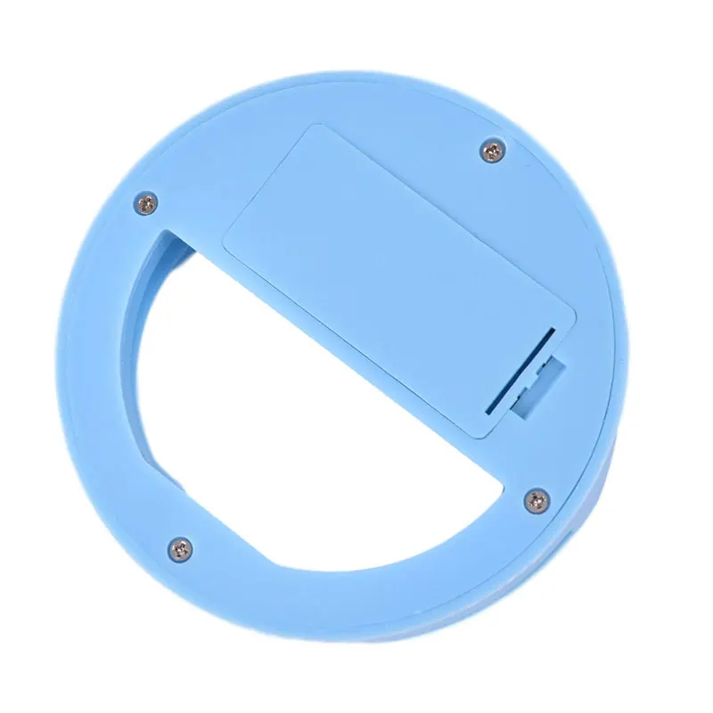 

1pcs Mobile Phone Light Clip Selfie LED Flash Round Portable Flashlight Makeup Mirror