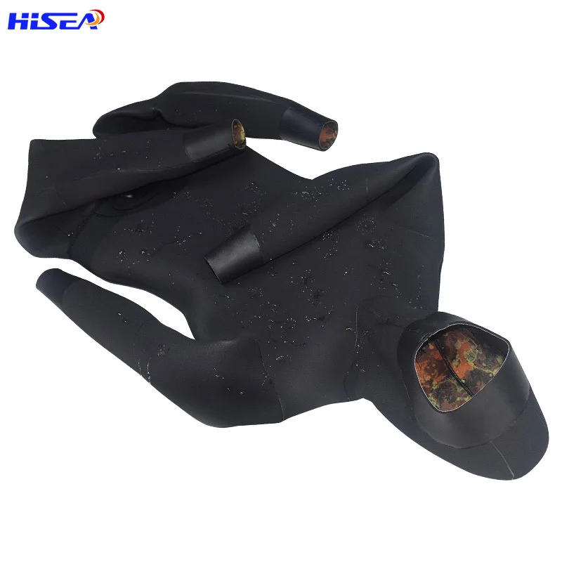 Камуфляжный гидрокостюм Hisea 3 5 мм мужской костюм для подводной охоты дайвинга