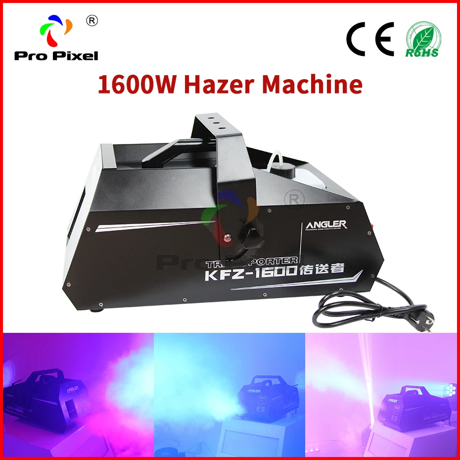 1600 Вт Hazer машина для тумана DMX512 управление + пульт дистанционного управления