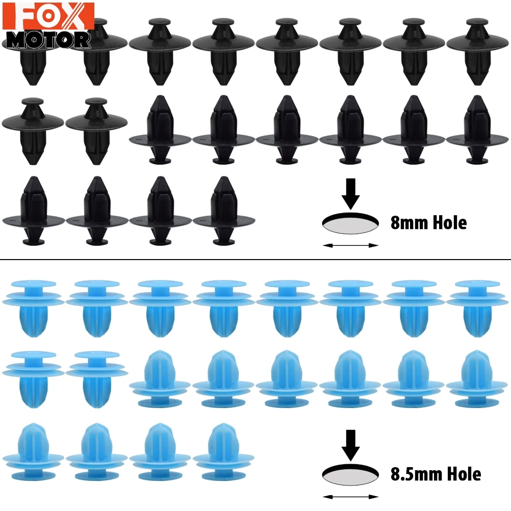 Защелкивающиеся зажимы для кузова автомобиля 100x 5 размеров защита от брызг крыла