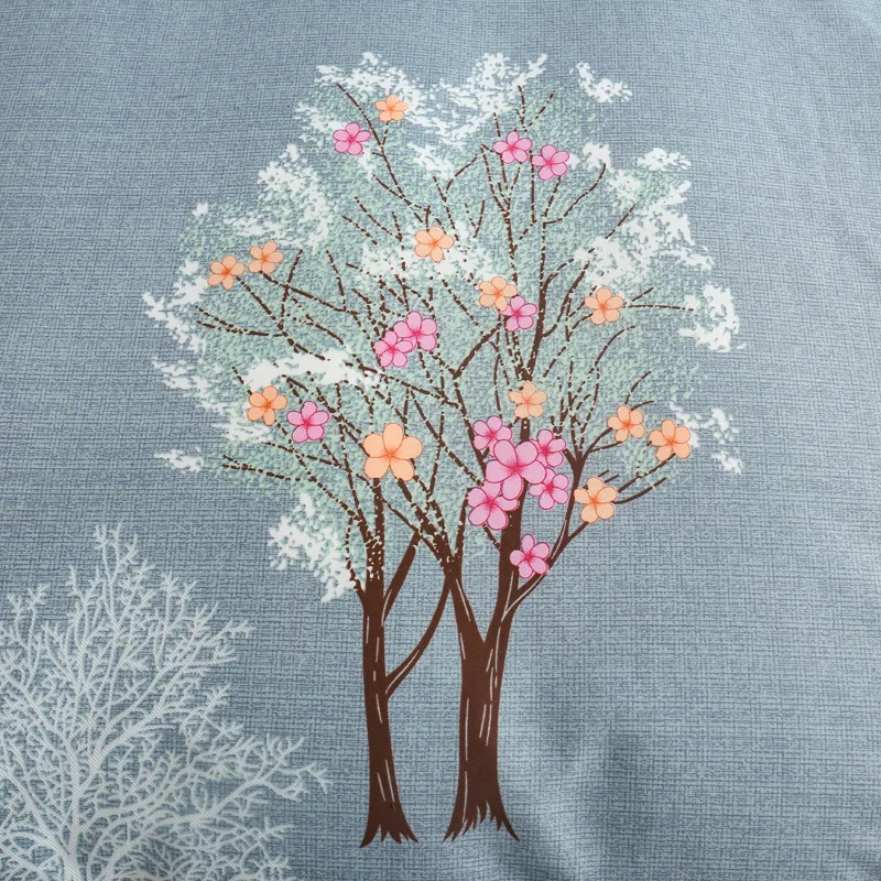 Простыня из полиэстера/хлопка с принтом Twins Tree простыни в простом стиле для