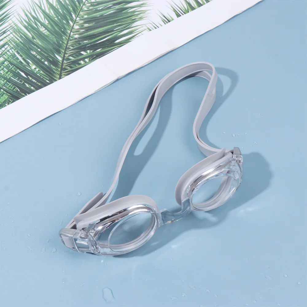 

UV Block Swimming Goggles Anti-fog Adjustable Swimming Glasses Beach Pool Accessories Silicone Eyewear for Adults (Black)