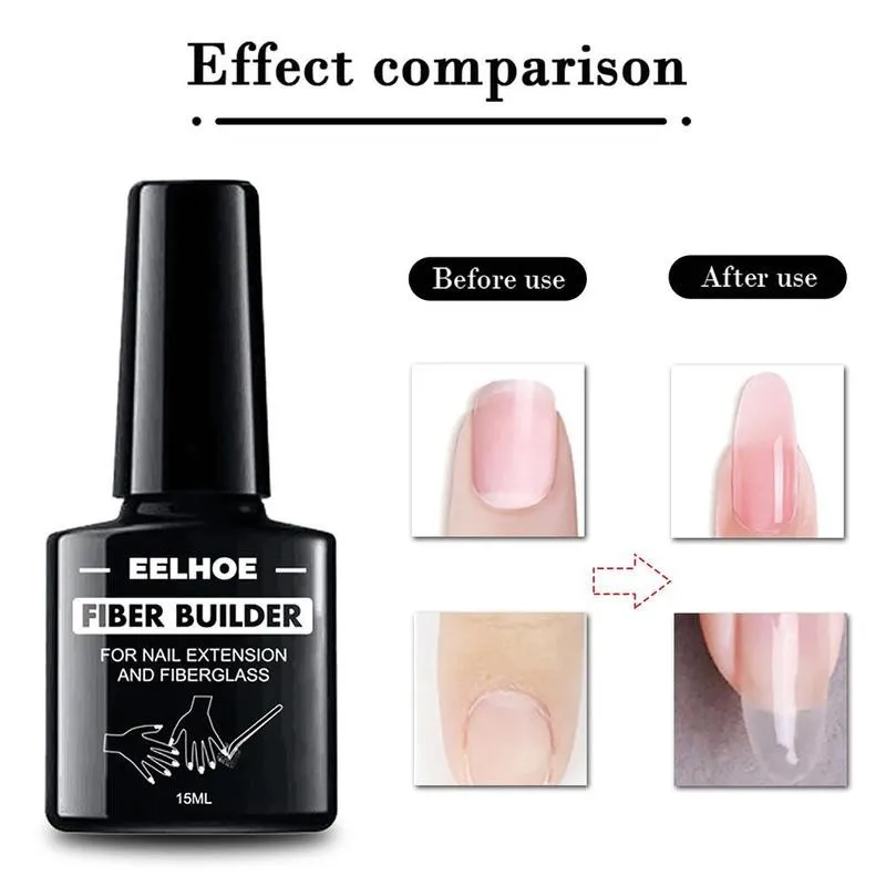 EELHOE волокна строитель по уходу за ногтями Стекло Шелковый клей для ногтей