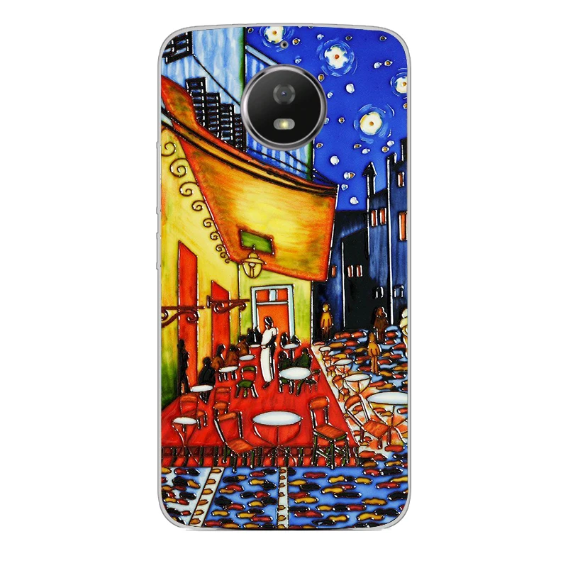 Ciciber Van Gogh чехол для Motorola Moto C Z2 Z3 ONE G4 G5 G5S G6 E4 E5 Play Plus Power X4 телефона мягкий ТПУ Coque Fundas