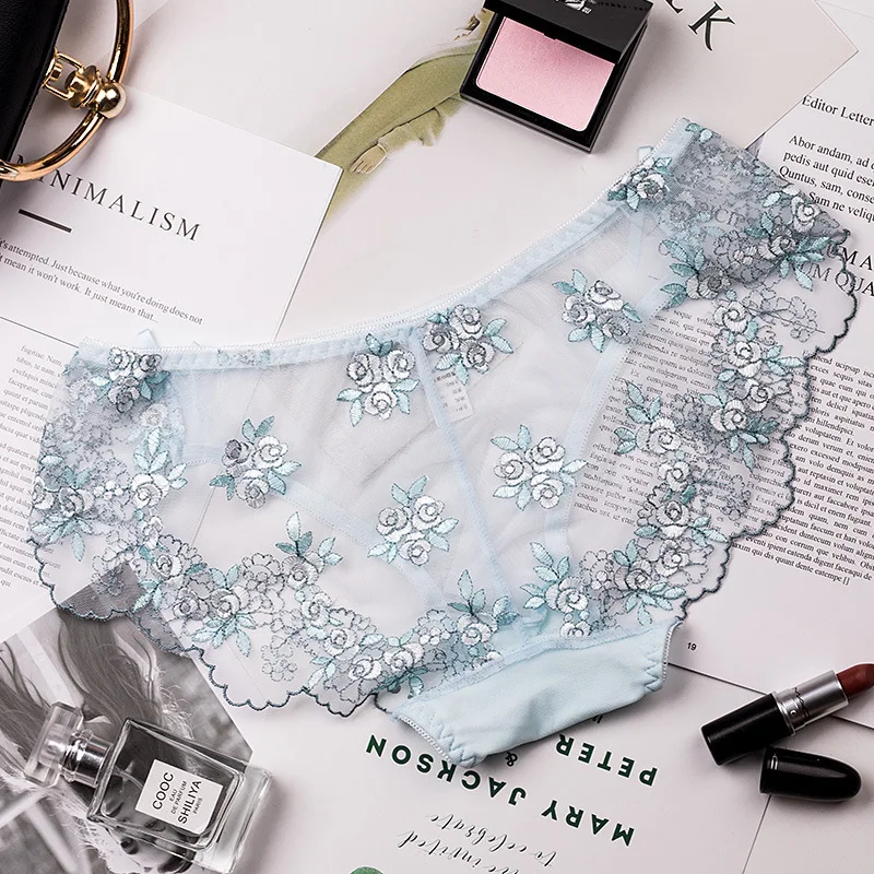 Roseheart новинка женские модные кружевные трусики с вышивкой хлопок низкая талия