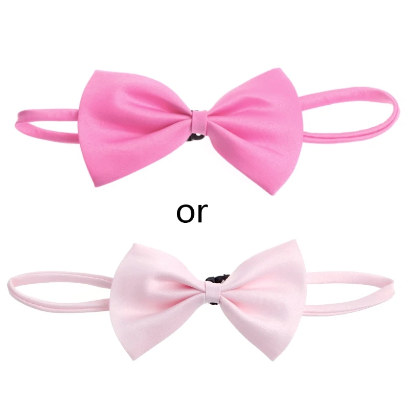 

Lot Children Girls Boys Toddlers Bowtie Pre Tied Wedding Bow Tie Plain Necktie