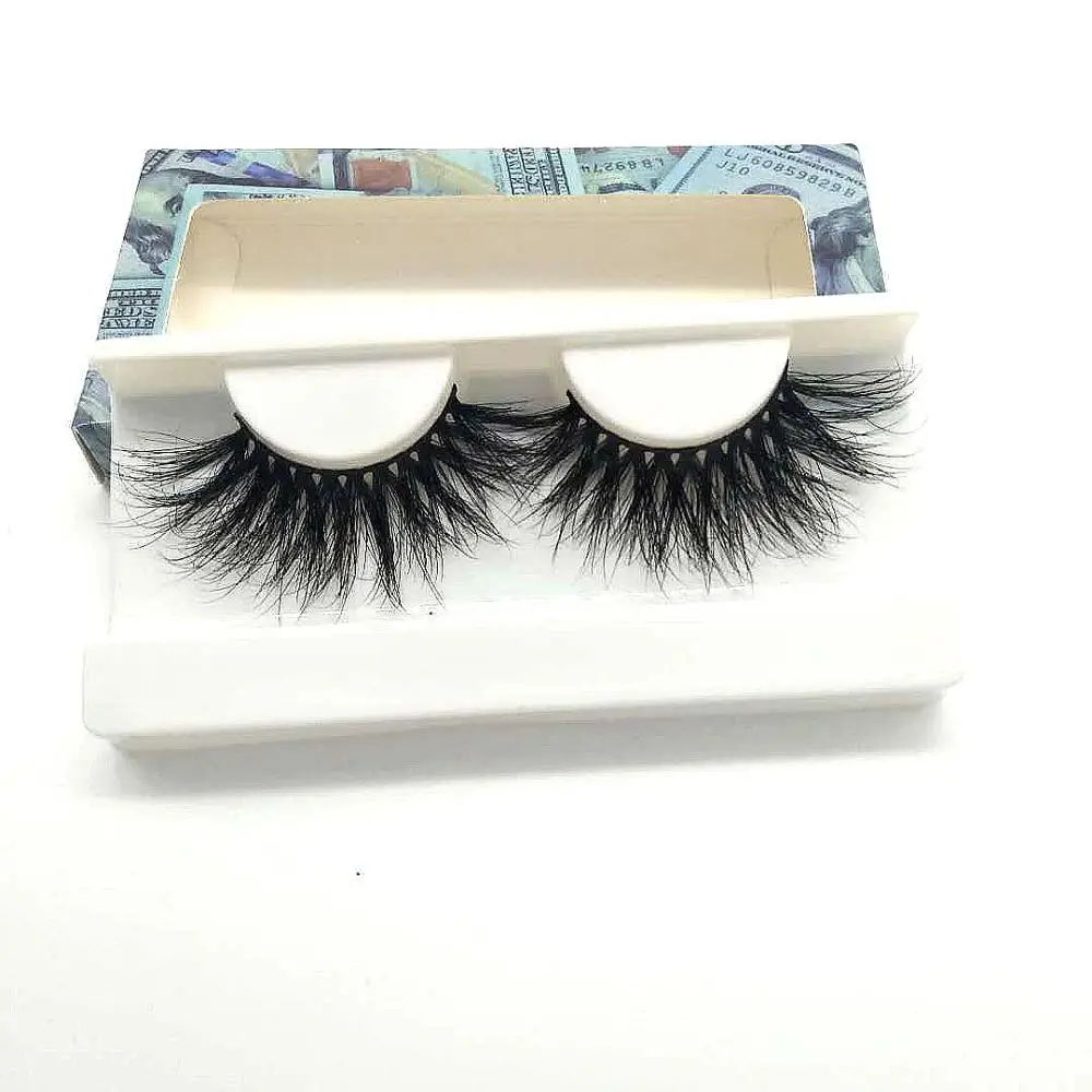 

25mm mink eyelash handmade mink eyelash new style false 5d 6d wholesale private label mink eyelash with paper box