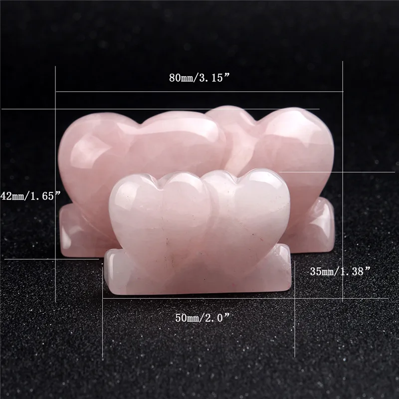 Сердце к сердцу Роза кварцевый Природный кристалл чакра Целебный Камень Reiki