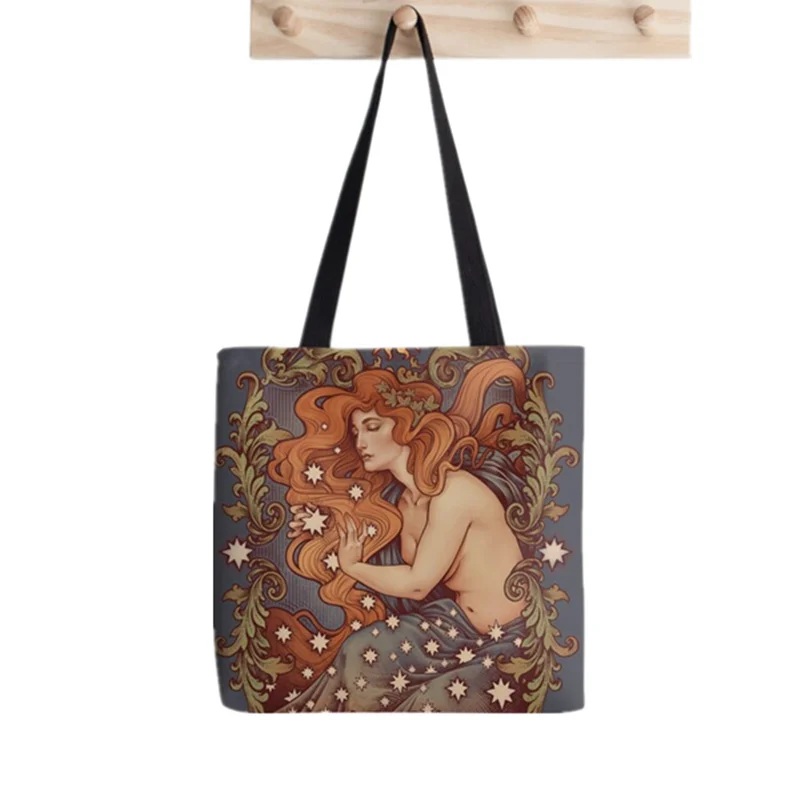 

Женская милая сумка с принтом комиксов, холщовая сумка-шоппер для покупок в стиле Харадзюку, женская сумка-шоппер