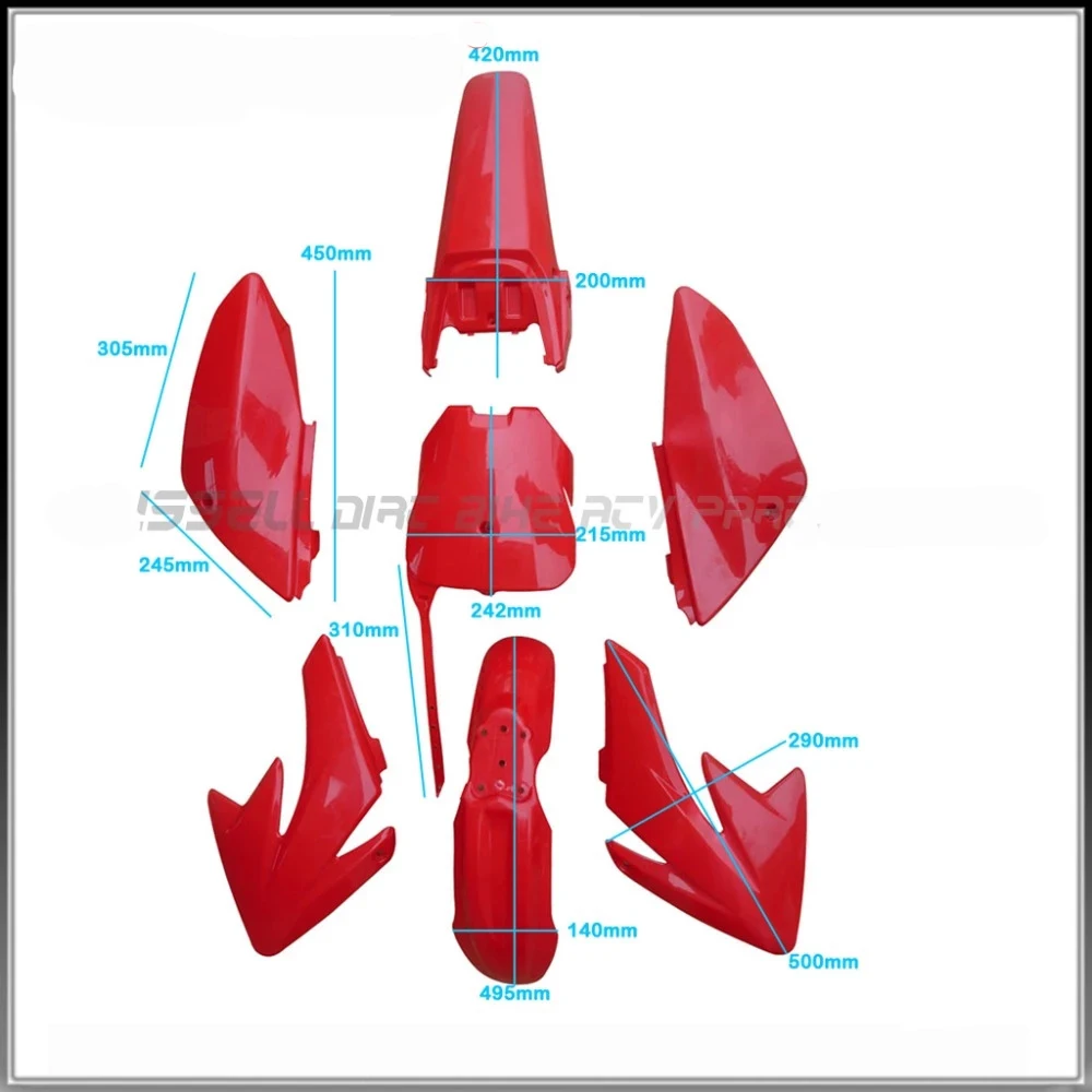Пластиковые чехлы CRF 70 комплекты обтекателей для кроссовых мотоциклов CRF70