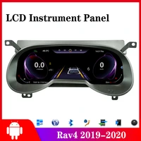 for toyota rav4 2019 2020 car accessories android lcd instrument panel cluster gps navigation dashboard refit upgrade