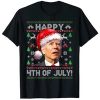 santa joe biden happy 4th of july ugly christmas sweater t shirt