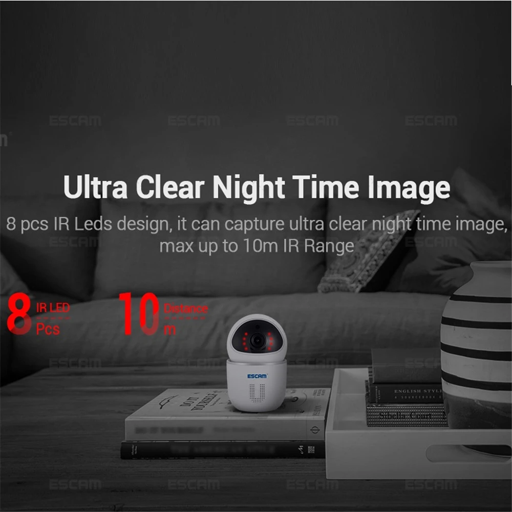 Ip-камера ESCAM QF903 1080P объектив 3 6 мм Мп P2P инфракрасная камера ночного видения PTZ/Tilt