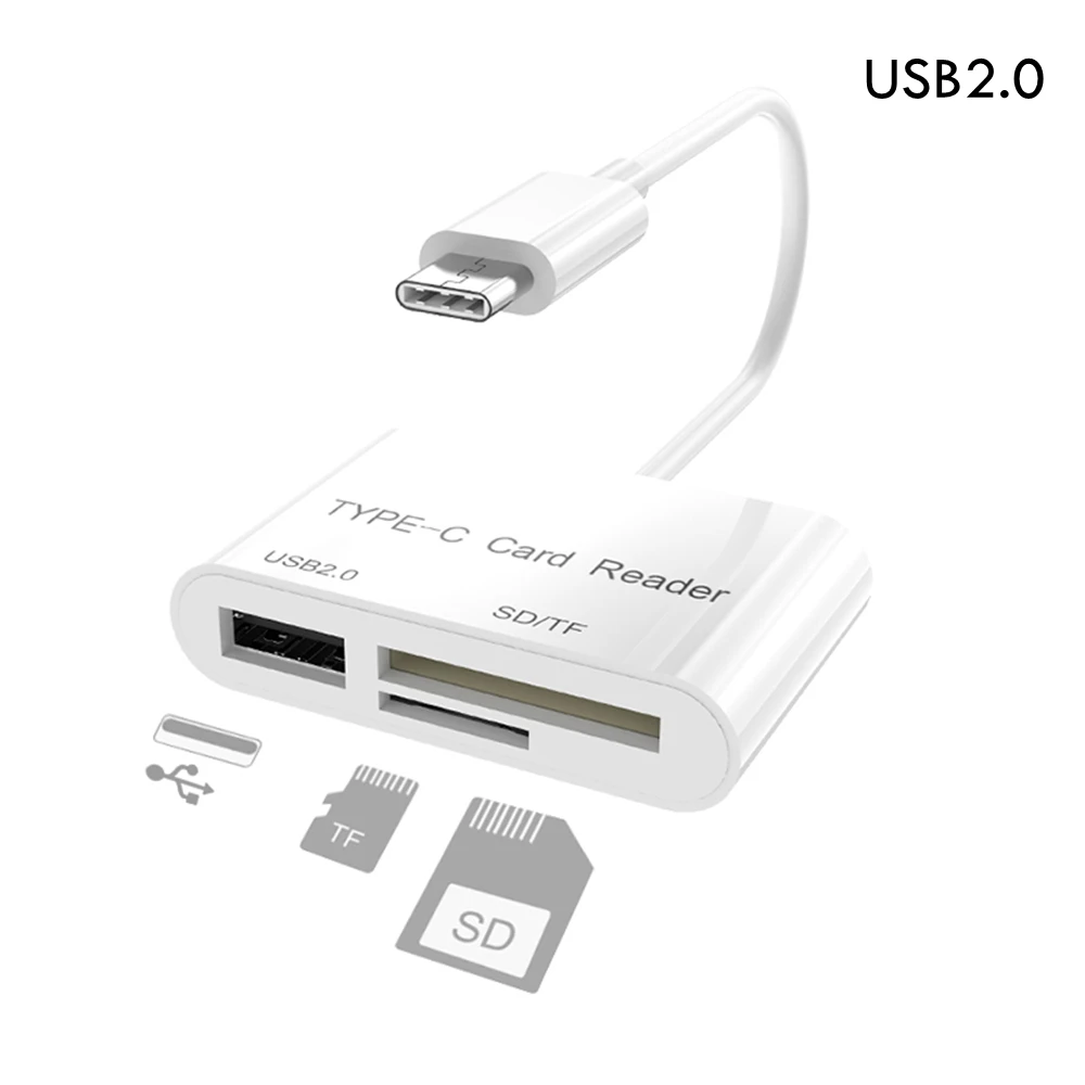 Многофункциональный хаб 3 в 1 устройство для чтения карт Micro SD TF OTG USB 0 iPad/Macbook Pro HUAWEI