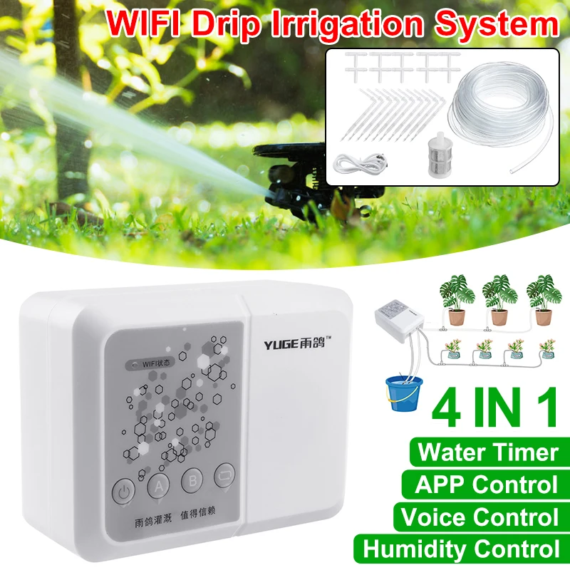 

10M/33ft Garden Plant Self Watering WIFI Auto Drip Irrigation System Voice APP