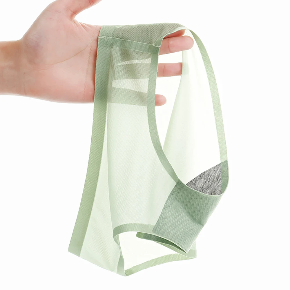 Бесшовные трусики из вискозы женские большого размера со средней талией