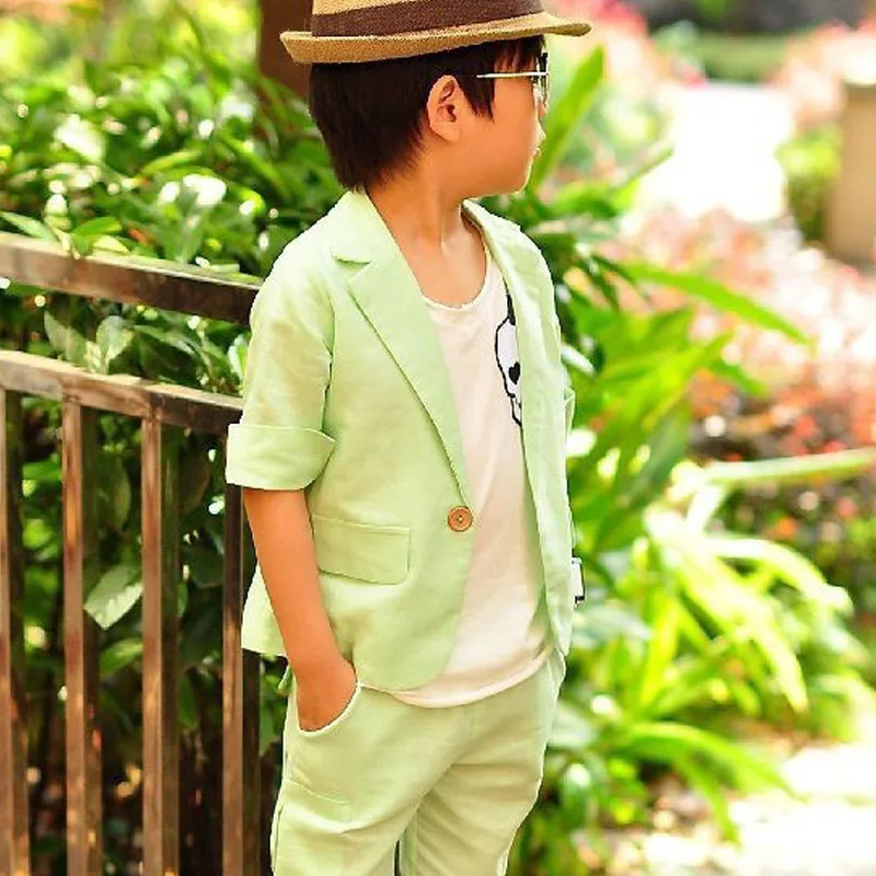 Комплект одежды для мальчиков летний корейский стиль штаны верхняя одежда и