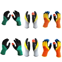 1 pair gloves with 1pc thumb cutter for harvesting vegetables picker gloves thumb protector plant blade garden glove w0