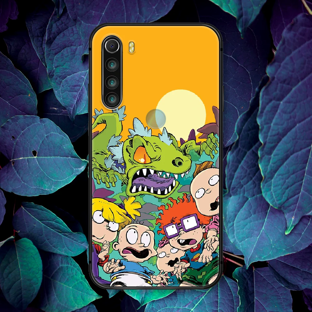 

Rugrate Cute Cartoon Dinosaur Phone Case For Xiaomi Redmi Note 7 8 8T 9 9S 4X 7 7A 9A K30 Pro Ultra black Etui 3D Bumper Tpu