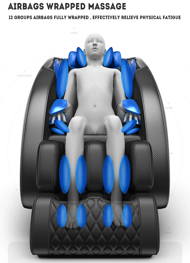 Роскошное 4D электрическое автоматическое массажное кресло с нулевой