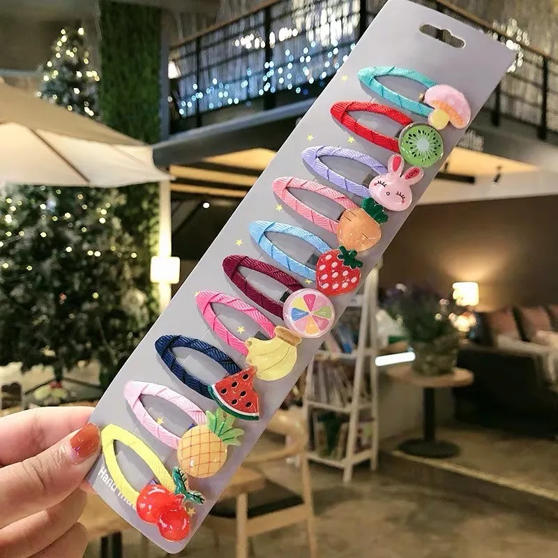 5/10 шт./компл. милые заячьими ушками детская Заколки для волос Красочные на