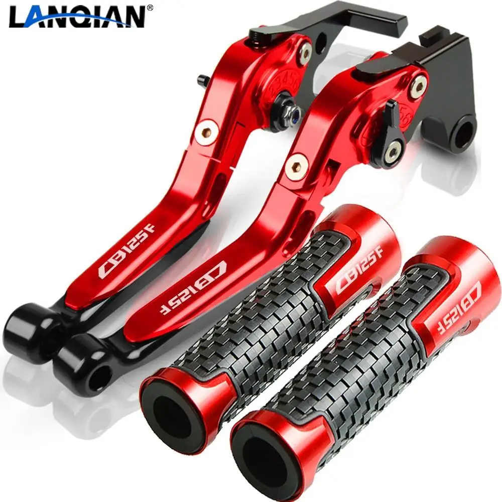

Motorcycle Grips Handle Grips Handlebar EXtendable Foldable Ajustable Brake Clutch Levers For Honda CB125F CB 125F CB125 F 2016