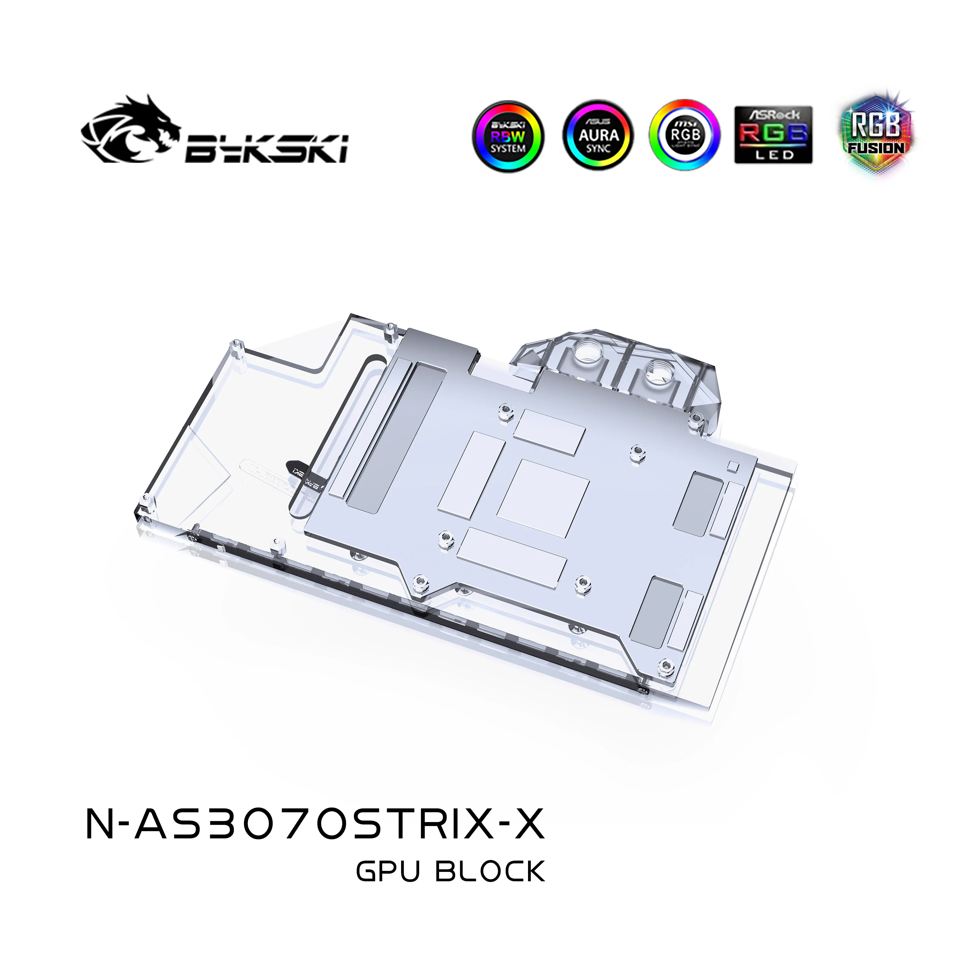 

Bykski N-AS3070STRIX-X PC water cooling Radiator GPU cooler video Graphics Card Water Block for ASUS ROG STRIX RTX3070 RTX 3060