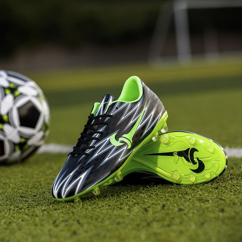MooYu газон Крытый черные мужские сникерсы Дети бутсы тренировочные футбольные