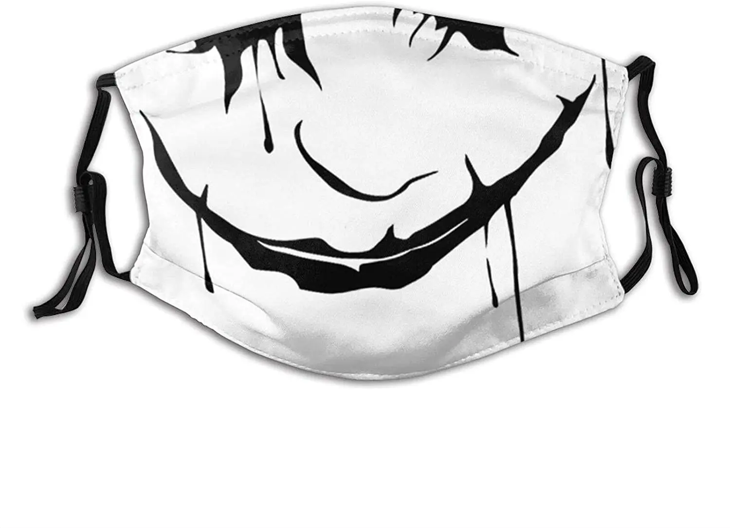 

Vampire Teeth Mouth Face Mask with 2 Filters Halloween Mask Reusable Breathable Comfortable Balaclava for Woman Men