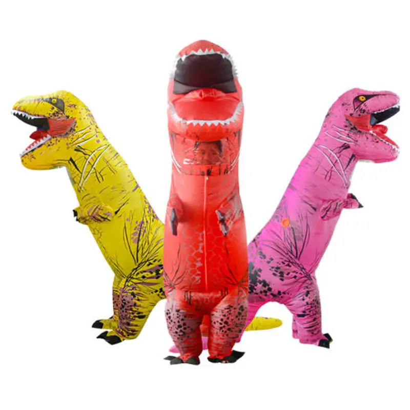 Надувной костюм талисмана динозавра для взрослых на Хэллоуин 2020 костюмы
