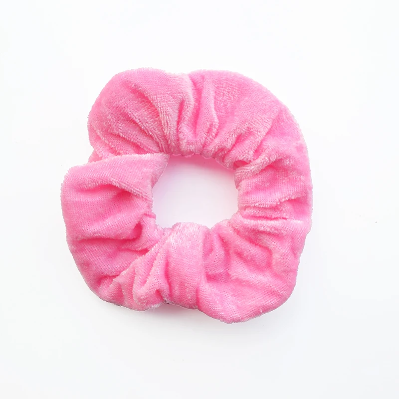 Light Pink Женское однотонное бархатное резинка для волос резинки головные уборы для девочки Женская прическа крепление - Цвет: Light Pink