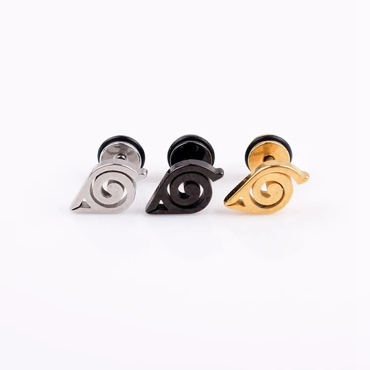 Hokage ниндзя Какаси Коноха Символ Подвески Серьги косплей аксессуары для женщин