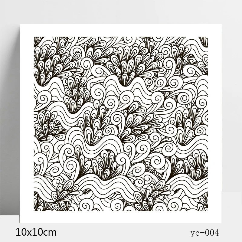 

Beautiful waves Transparent Silicone Stamps/Seal for DIY Scrapbooking/Photo Album Decorative Card Making Clear Stamps Supplies