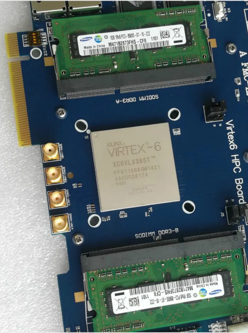 Плата XC6VLX365T ml605 xilinx fpga плата Virtex 6 pcie + 2 SODIMM DDR3 X SFP RJ45 FMC LPC PCIeX8|Демонстрационные