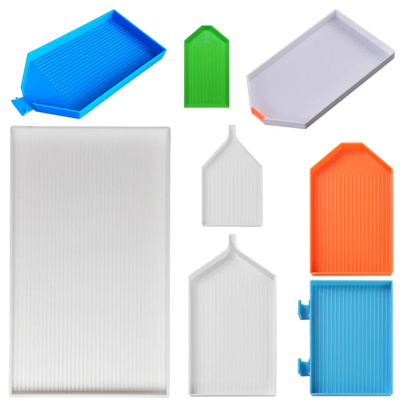 

Новый большой белый лоток для алмазов, большой лоток для сверления, инструмент для алмазной живописи, ящик для сверл, сумка для инструментов, аксессуары для рисования