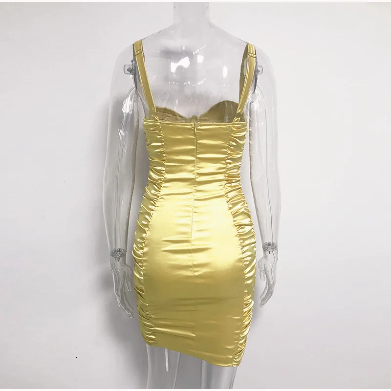 

Sexy Short Party Night Dress Women Winter Elegant Female Mini Bodycon Dress Autumn Sleeveless Pleated White Dress