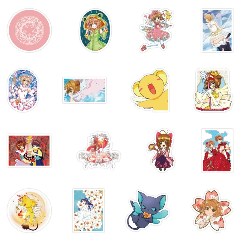 50 шт. аниме Card Captor Sakura Стикеры Пастер мультфильм изделий в технике Скрапбукинг