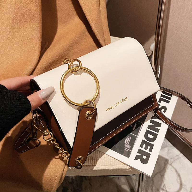 

Womens Bags Handbags 2021 New Arrival Trendy Letter Shoulder Chain Bag Small Tote Bag Color Block Messenger Bag Crossbody Torby