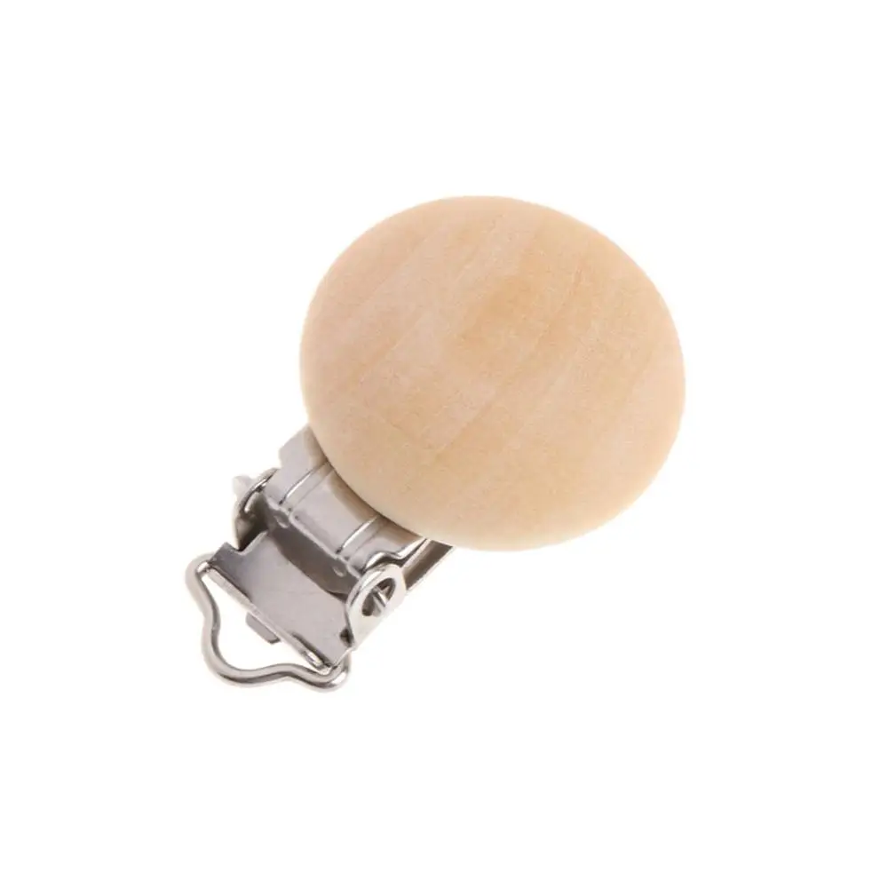 Натуральный Цвет детская пустышка на цепочке с прищепкой зажимы круглый