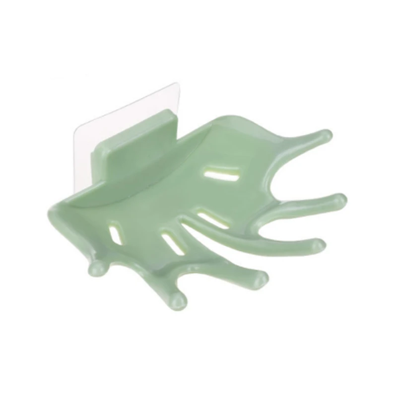 Style B Green 2 Бесшовная корона пластиковый держатель для хранения мыльница многофункциональная полка для хранения бритвенный крючок Кухонная мойка аксессуар для ванной комнаты - Цвет: Style B Green 2