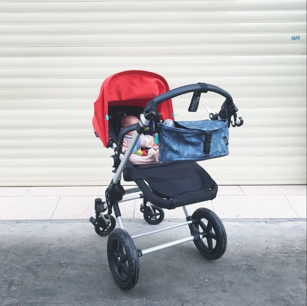 

Baby Stroller Bag for Mummy Diaper Bag Carriage Hanging on Strollers Waterproof Stars Pattern Cover Cooler Bags Stroller Accesso