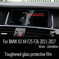for bmw x3 x4 f25 f26 2011 2017 gps navigation film lcd screen tempered glass protective film anti scratch automotive interior