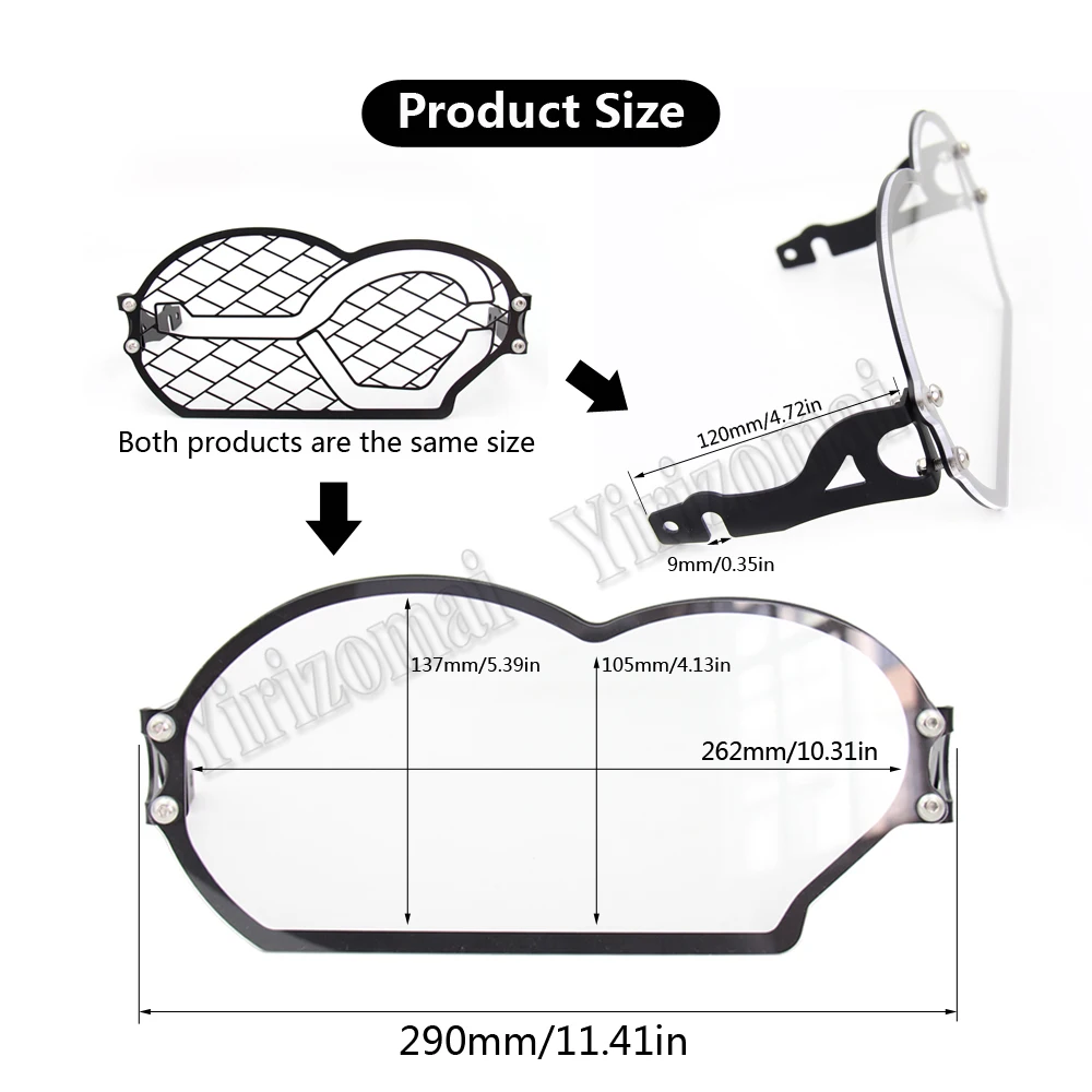 Для BMW R 1200 GS 2006 2007 2008 2009 2010 2011 2012 протектор из нержавеющей стали для передней фары