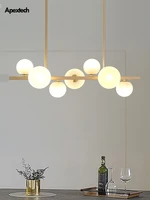 modern light luxury chandeliers pipe suspension horizontal chandelier dining room ceiling hanging lamp kitchen island droplight